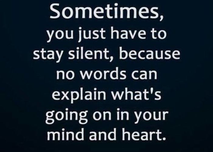 Sometimes You Just Have to Stay Silent Because No Words Can Explain Translate in Tamil