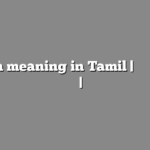 Spam meaning in Tamil | தமிழில் எளிதான அர்த்தம் | அகராதி